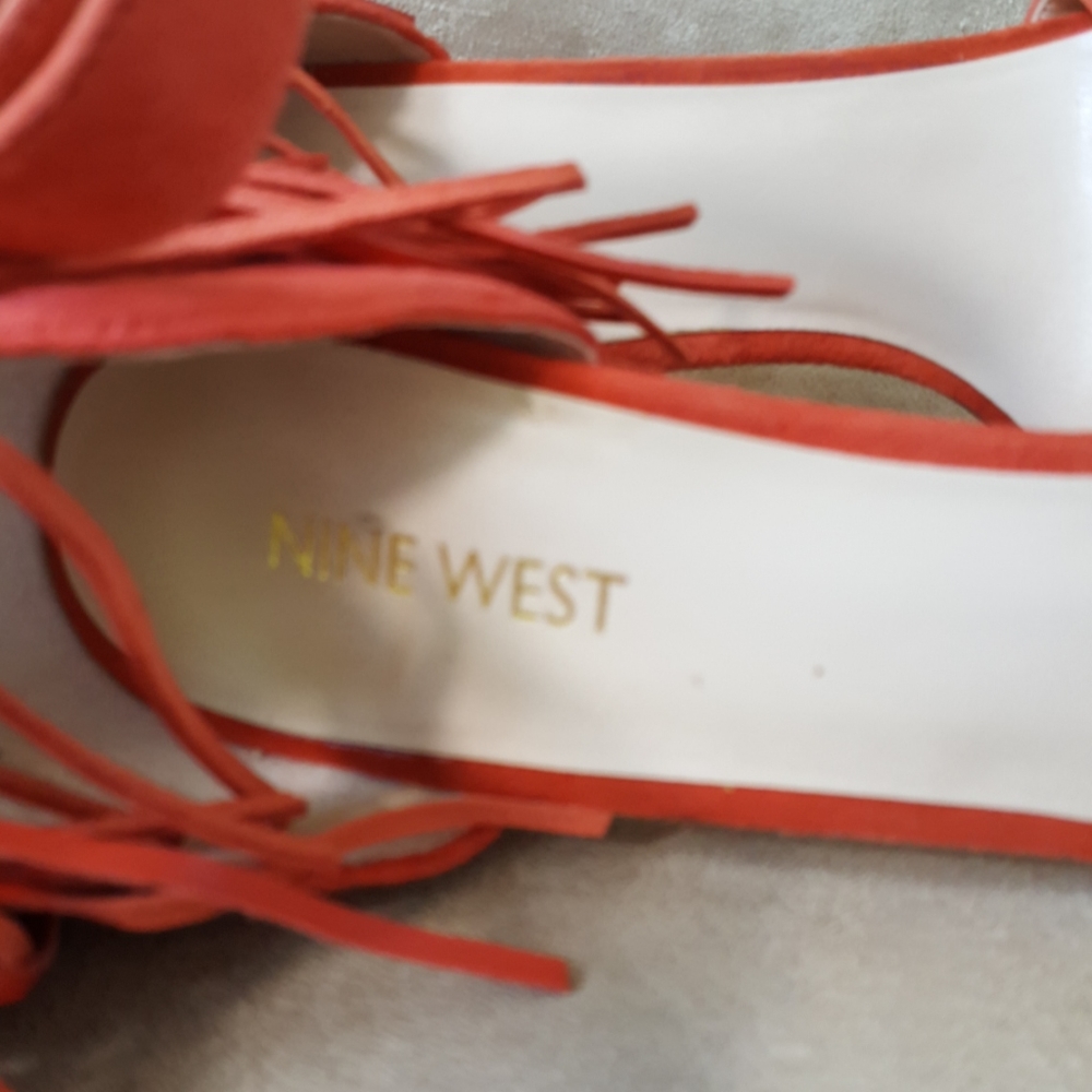 Nine West Suede Frings Heels - Picture 5 of 9